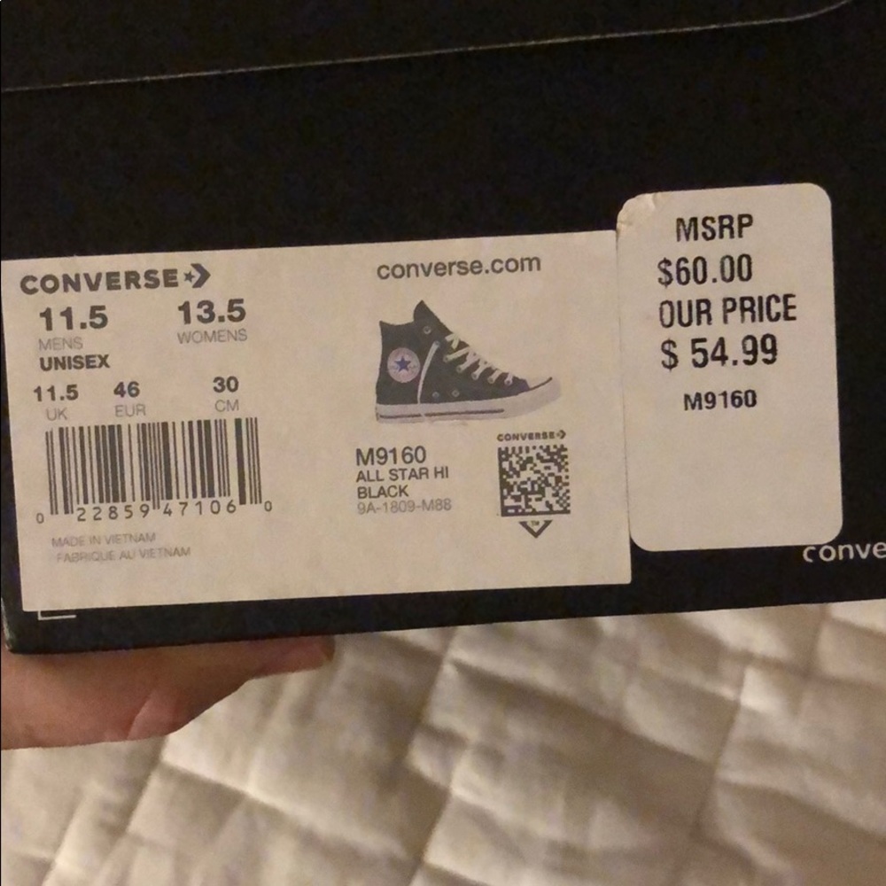 black high top converse